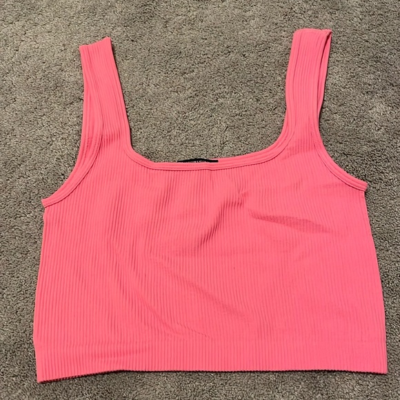 Zara Pink Ribbed Tank - Picture 1 of 2